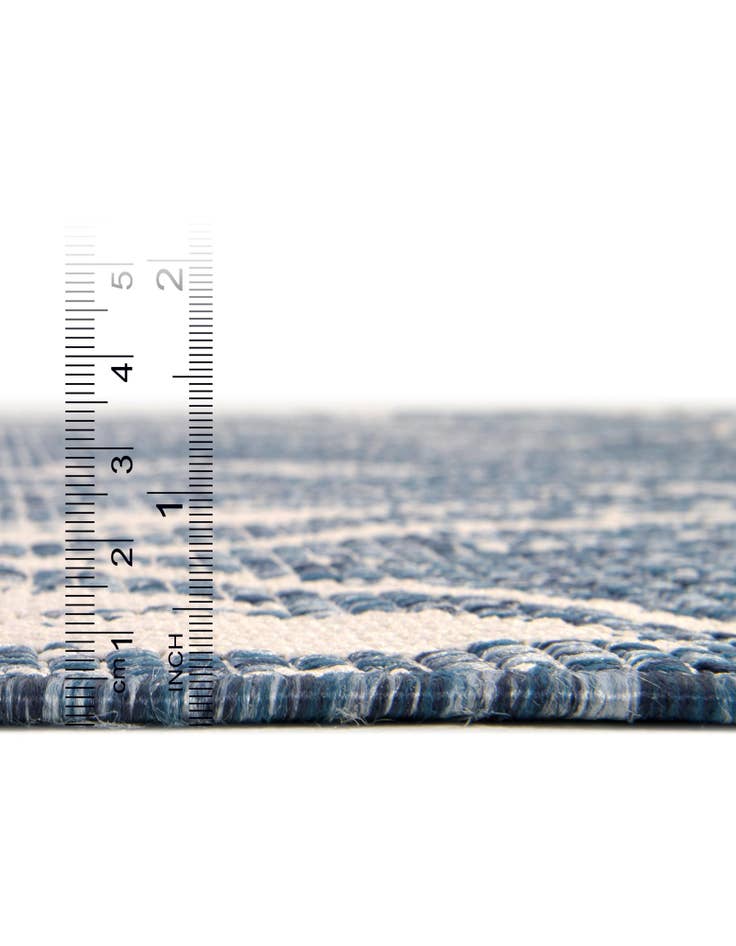 Detail image of 10' 8 x 10' 8 Easy-Clean Bohemian Indoor / Outdoor Square Rug