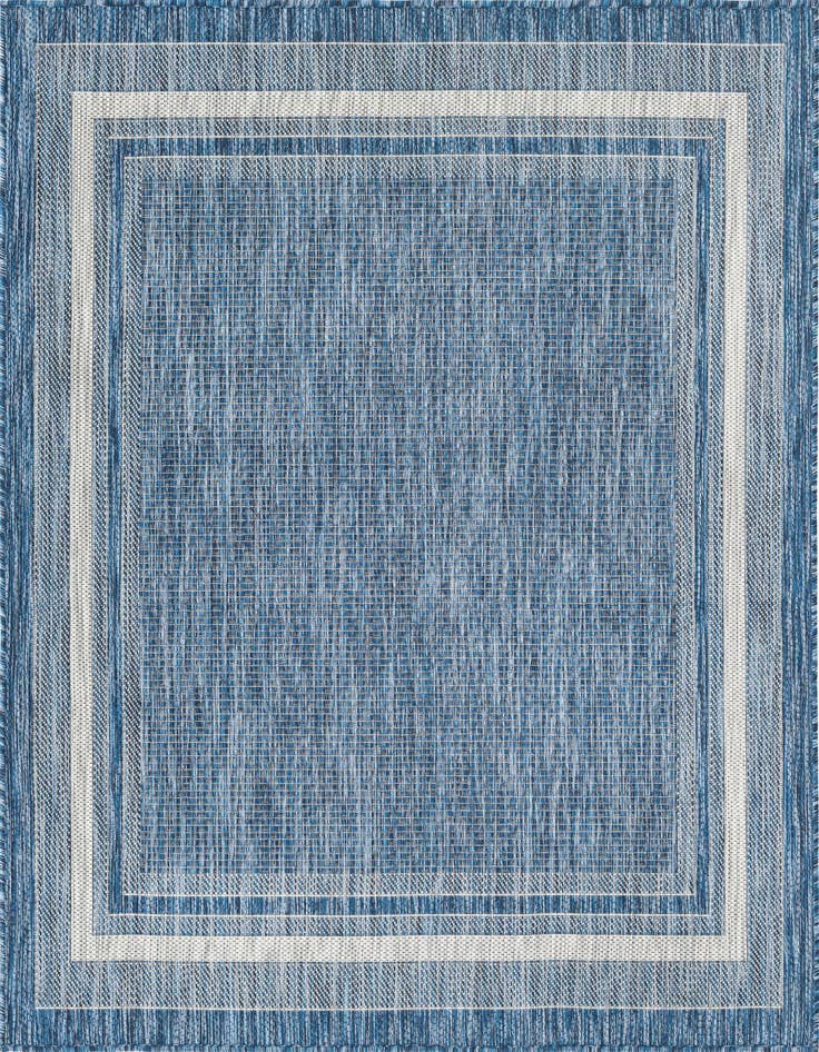 Detail image of 5' 3 x 5' 3 Easy-Clean Border Indoor / Outdoor Square Rug