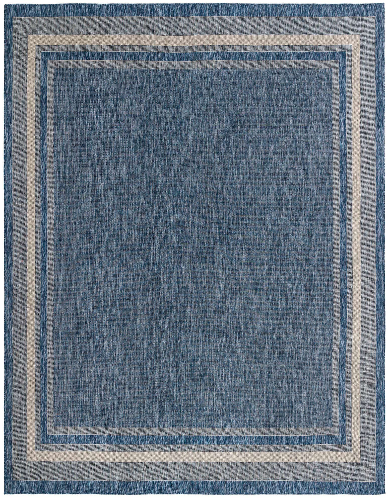 13' x 13' Easy-Clean Border Indoor / Outdoor Square Rug