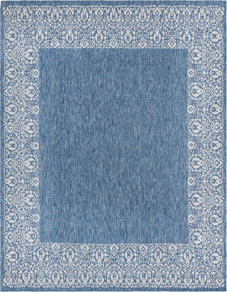 Detail image of 10' 8 x 10' 8 Easy-Clean Border Indoor / Outdoor Square Rug