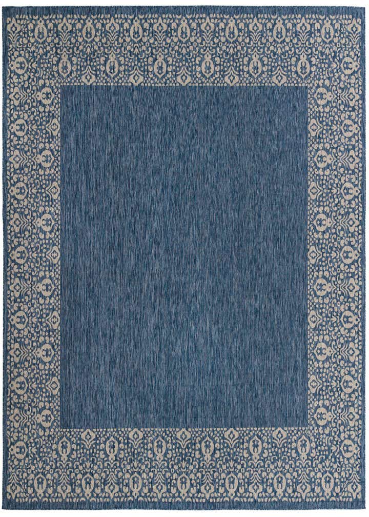 13' x 13' Easy-Clean Border Indoor / Outdoor Square Rug