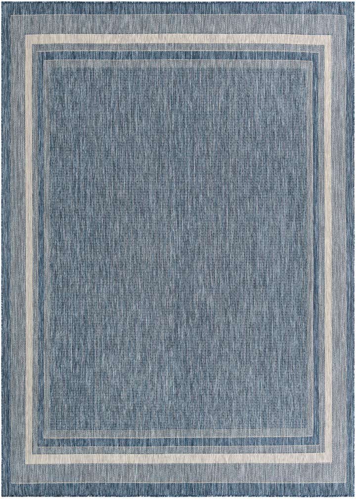 10' x 10' Easy-Clean Border Indoor / Outdoor Square Rug