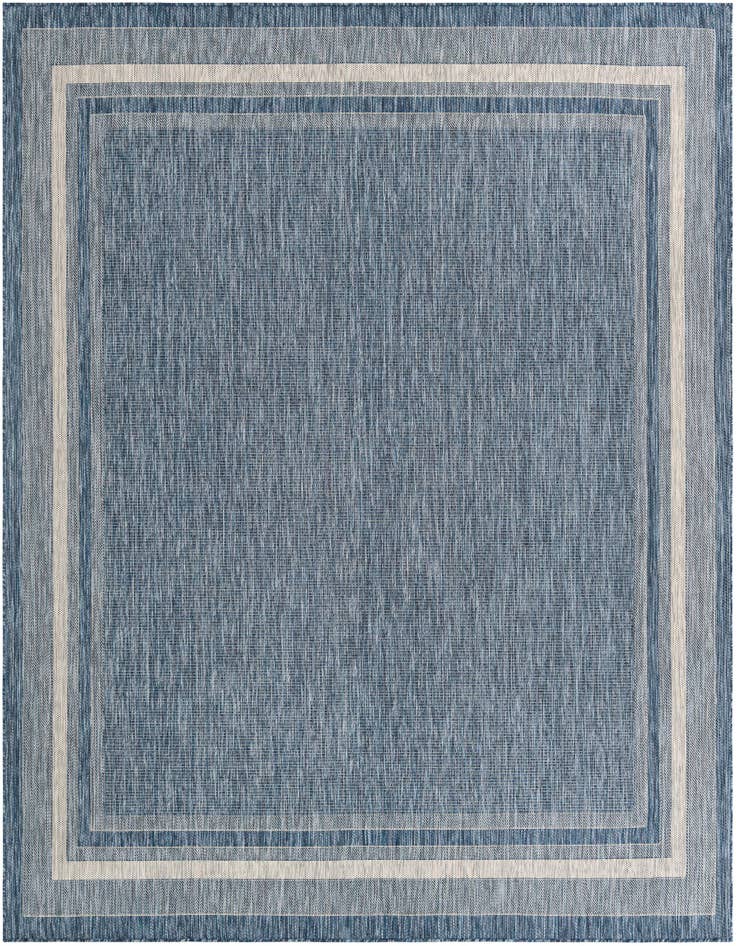 Detail image of 10' x 10' Easy-Clean Border Indoor / Outdoor Square Rug
