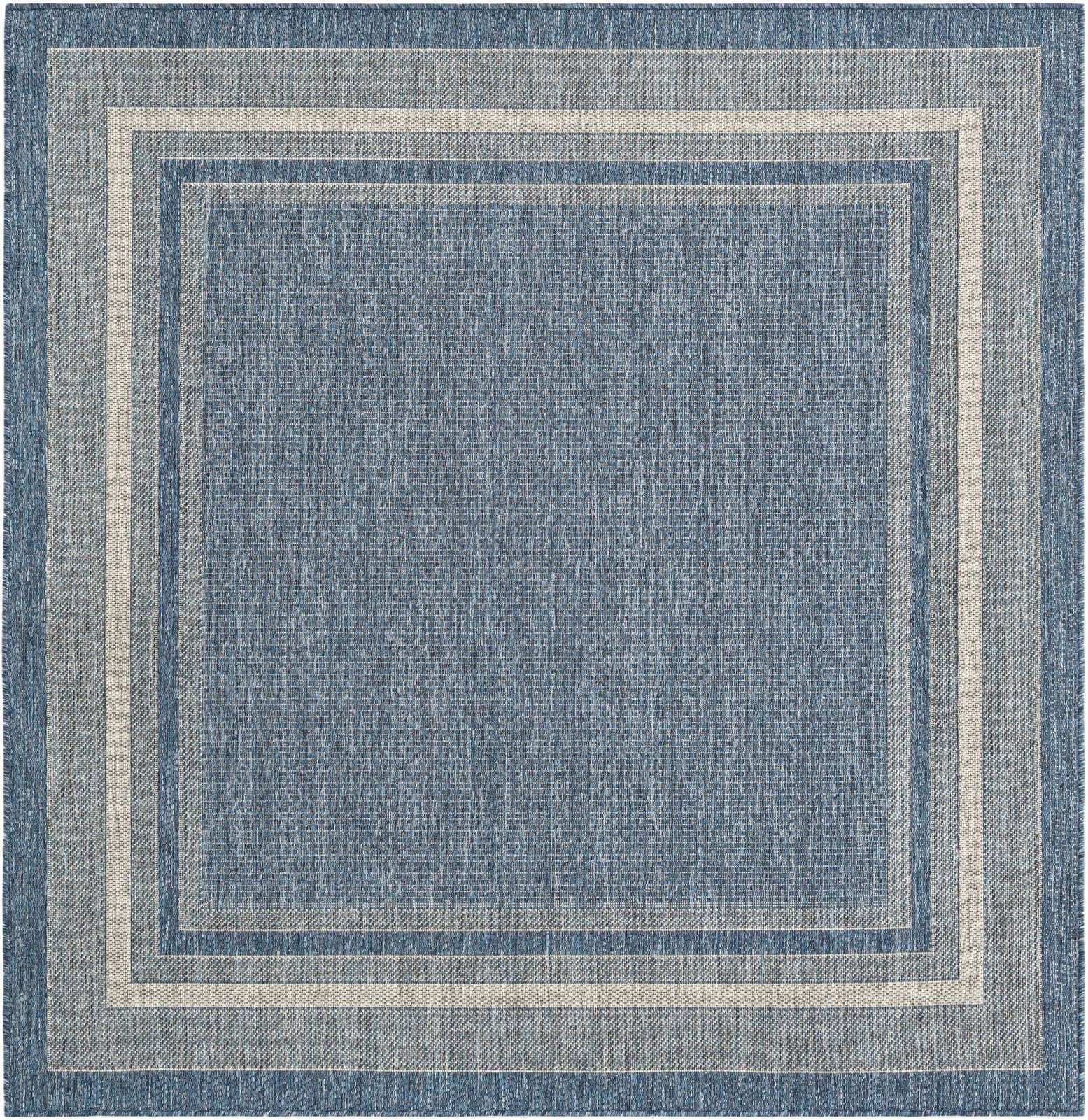 6' x 6' Easy-Clean Border Indoor / Outdoor Square Rug