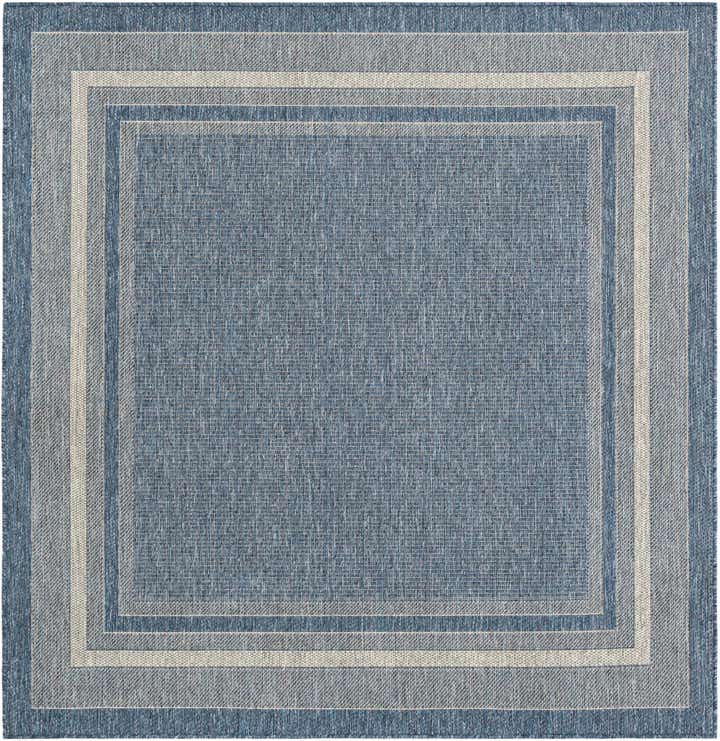 6' x 6' Easy-Clean Border Indoor / Outdoor Square Rug
