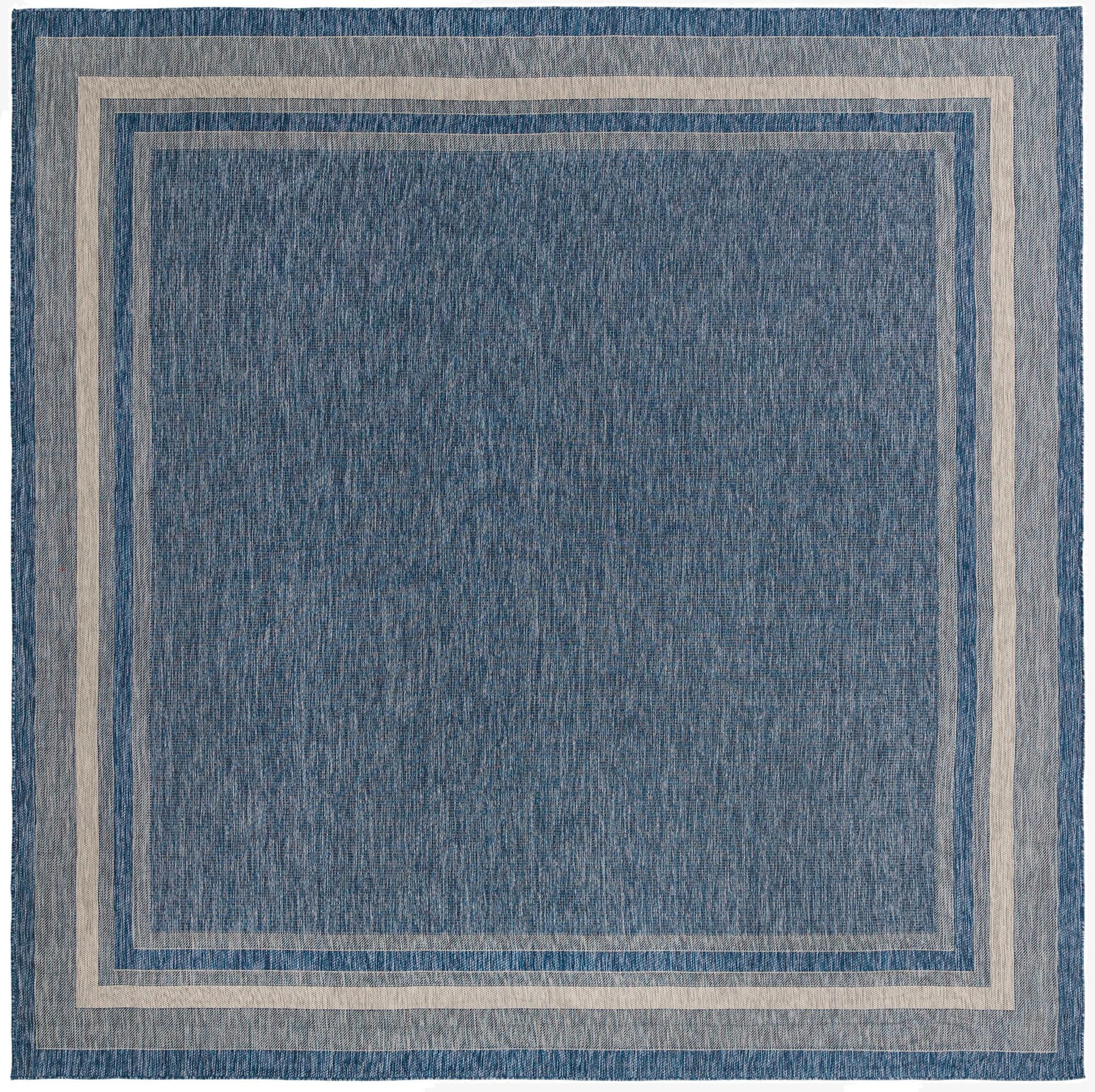 13' x 13'  Washable Border Indoor / Outdoor Square Rug