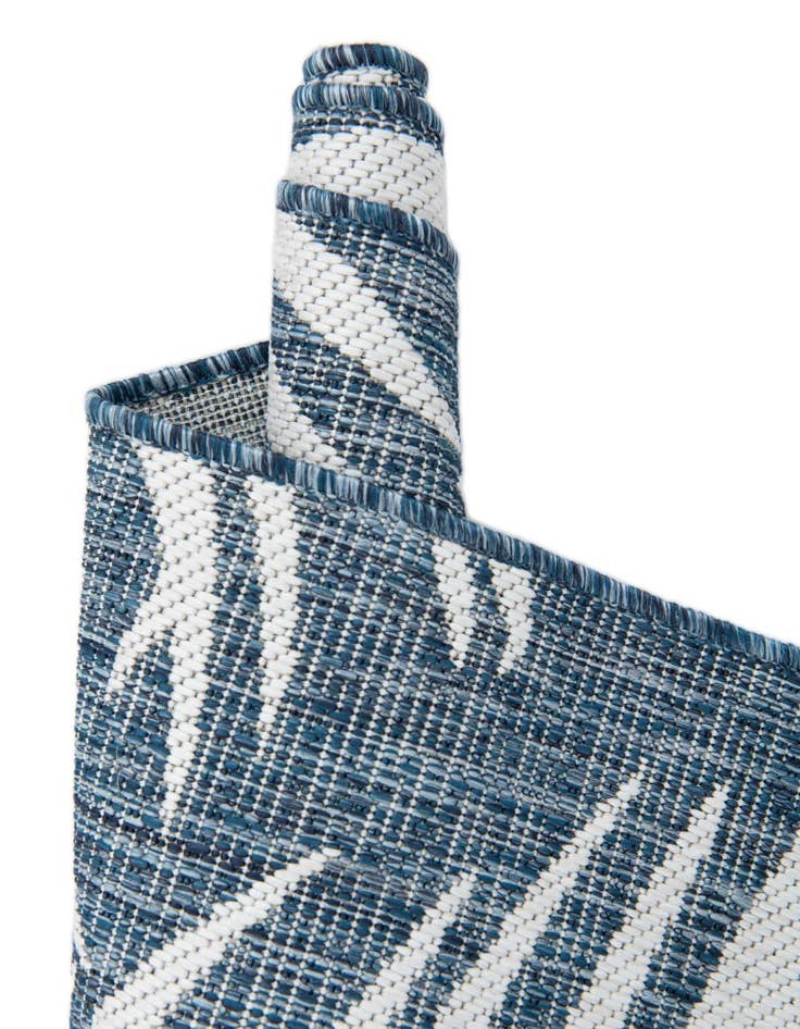 Detail image of 13' x 13' Easy-Clean Botanical Indoor / Outdoor Square Rug
