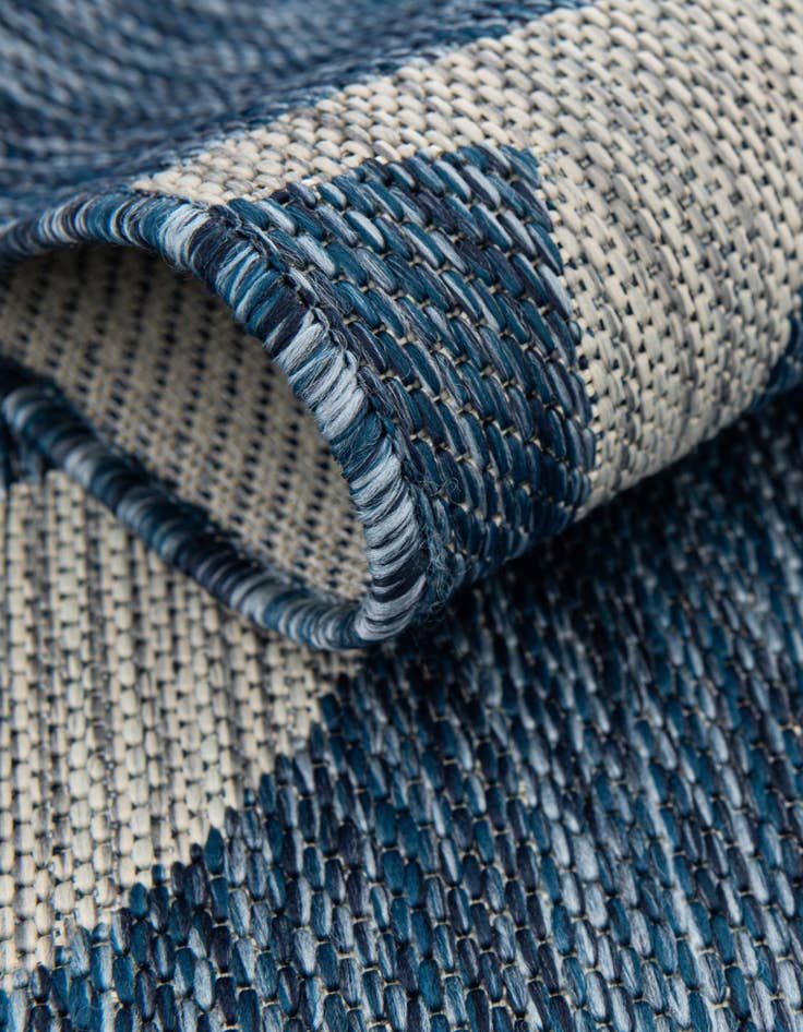 Detail image of 13' x 13' Easy-Clean Botanical Indoor / Outdoor Square Rug