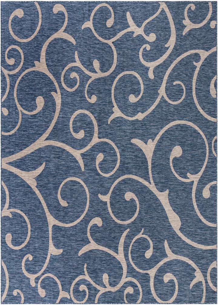 10' 8 x 10' 8 Easy-Clean Botanical Indoor / Outdoor Square Rug