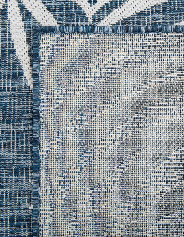 Detail image of 10' x 10' Easy-Clean Botanical Indoor / Outdoor Square Rug