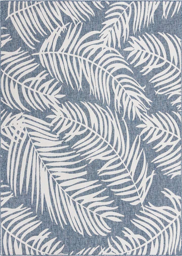 10' 8 x 10' 8 Easy-Clean Botanical Indoor / Outdoor Square Rug