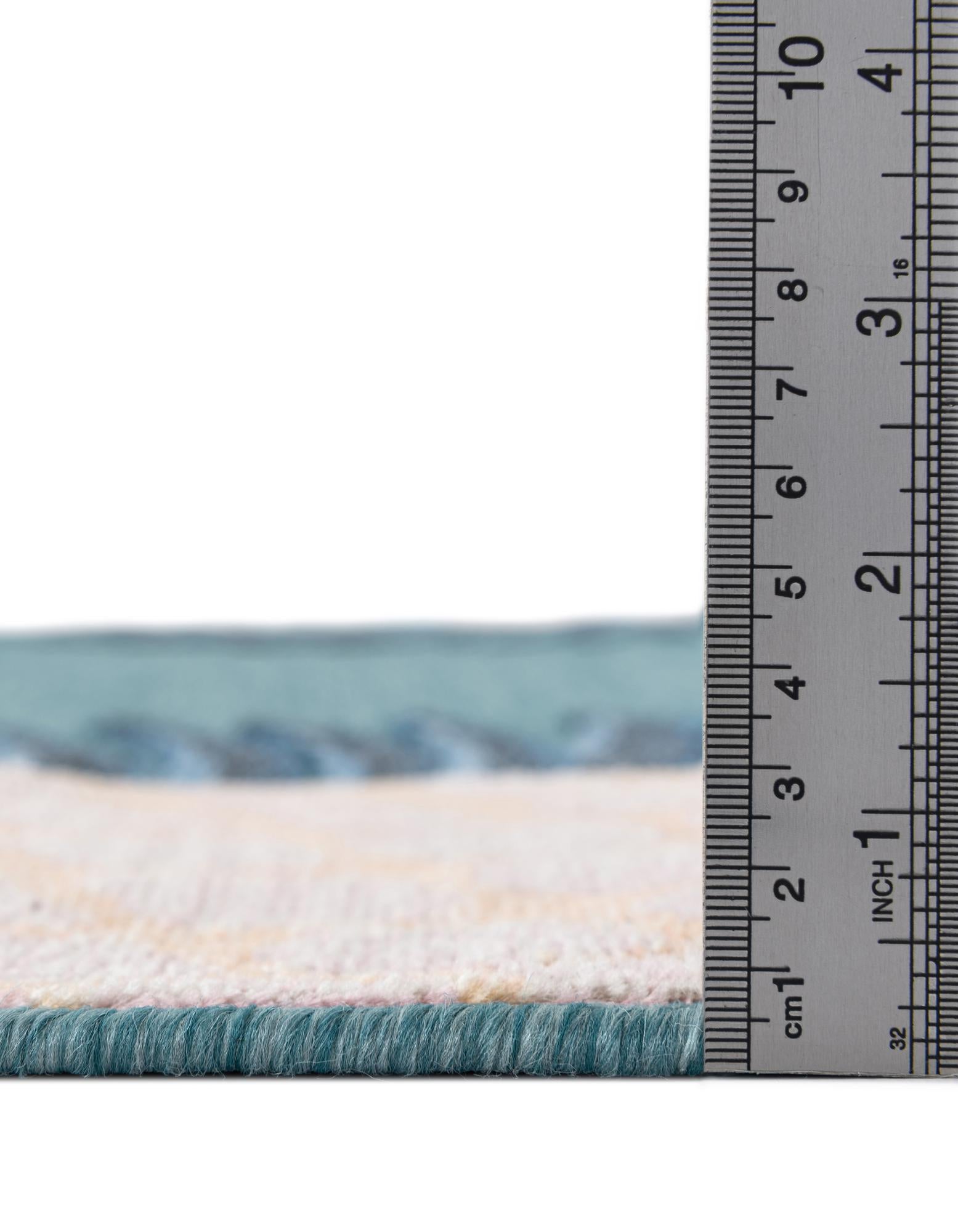 8' 2 x 8' 2 Easy-Clean Botanical Indoor / Outdoor Square Rug
