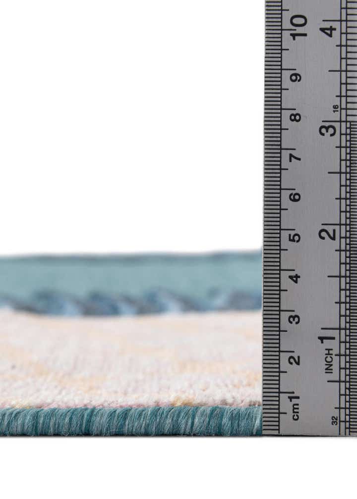 8' 2 x 8' 2 Easy-Clean Botanical Indoor / Outdoor Square Rug