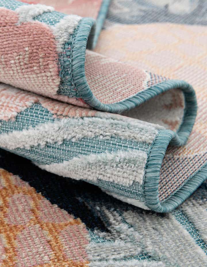 8' 2 x 8' 2 Easy-Clean Botanical Indoor / Outdoor Square Rug