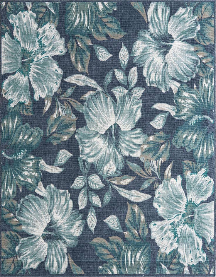 Detail image of 7' 10 x 7' 10 Easy-Clean Coastal Indoor / Outdoor Square Rug