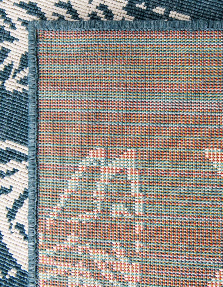 Detail image of 10' x 10' Easy-Clean Coastal Indoor / Outdoor Square Rug