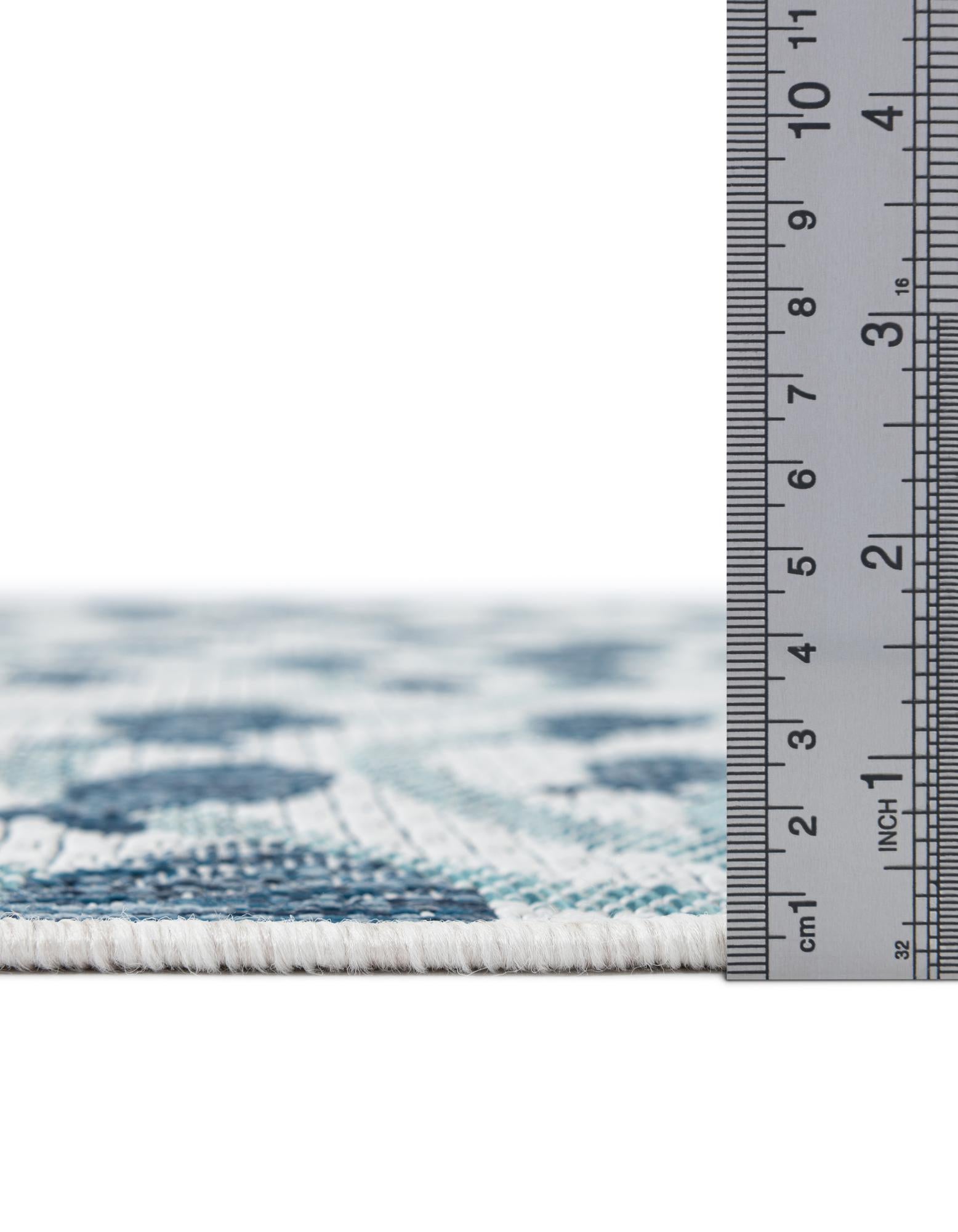 13' x 13' Easy-Clean Coastal Indoor / Outdoor Square Rug