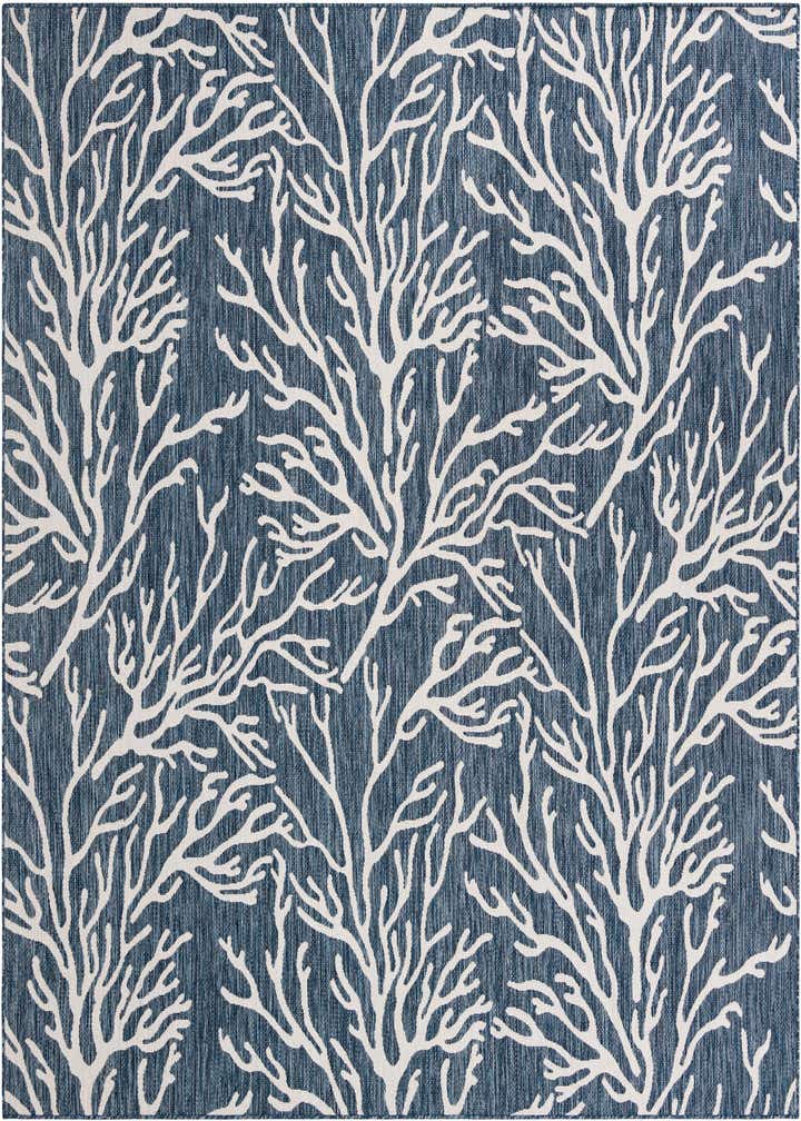 10' x 10' Easy-Clean Coastal Indoor / Outdoor Square Rug