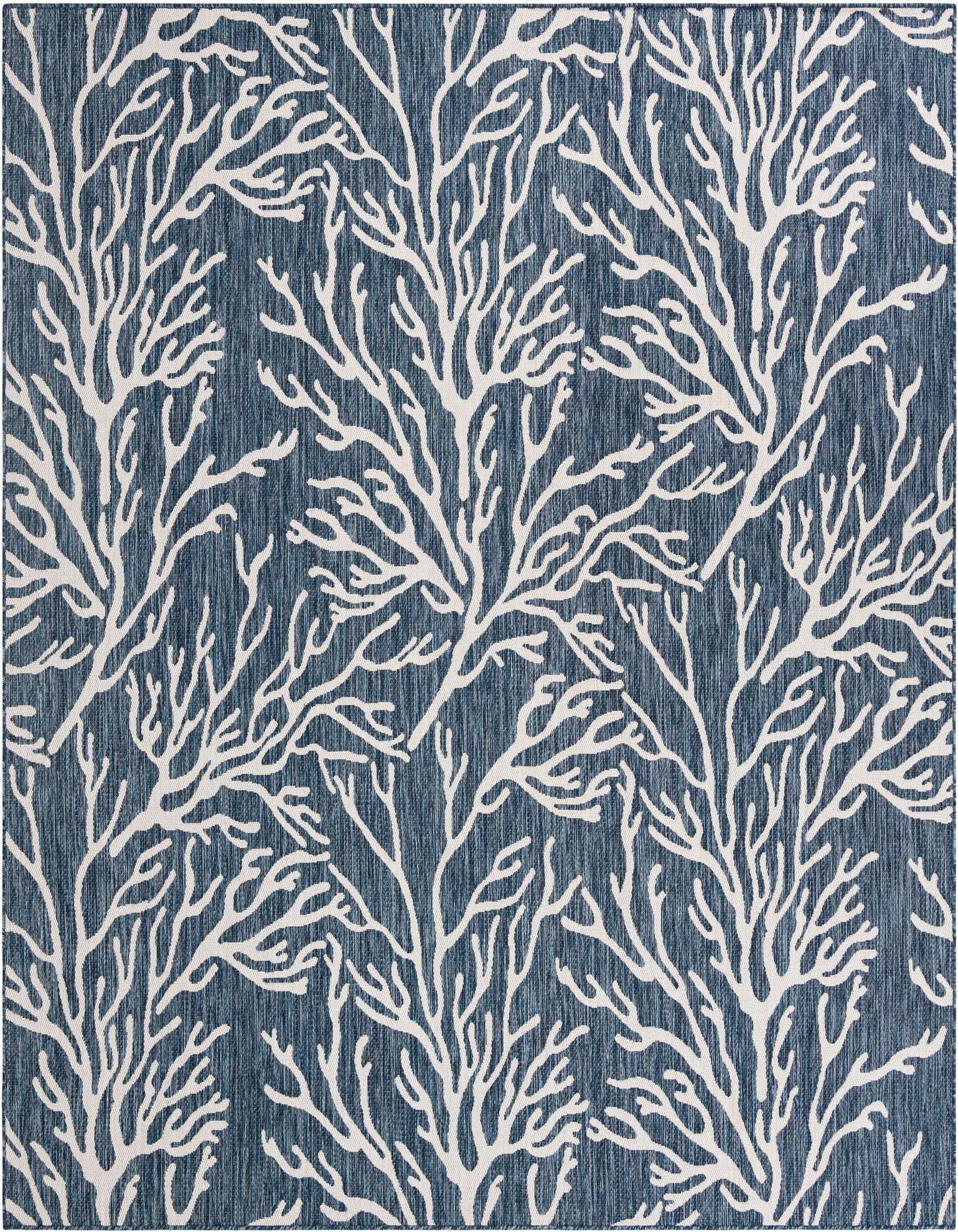10' x 10' Easy-Clean Coastal Indoor / Outdoor Square Rug