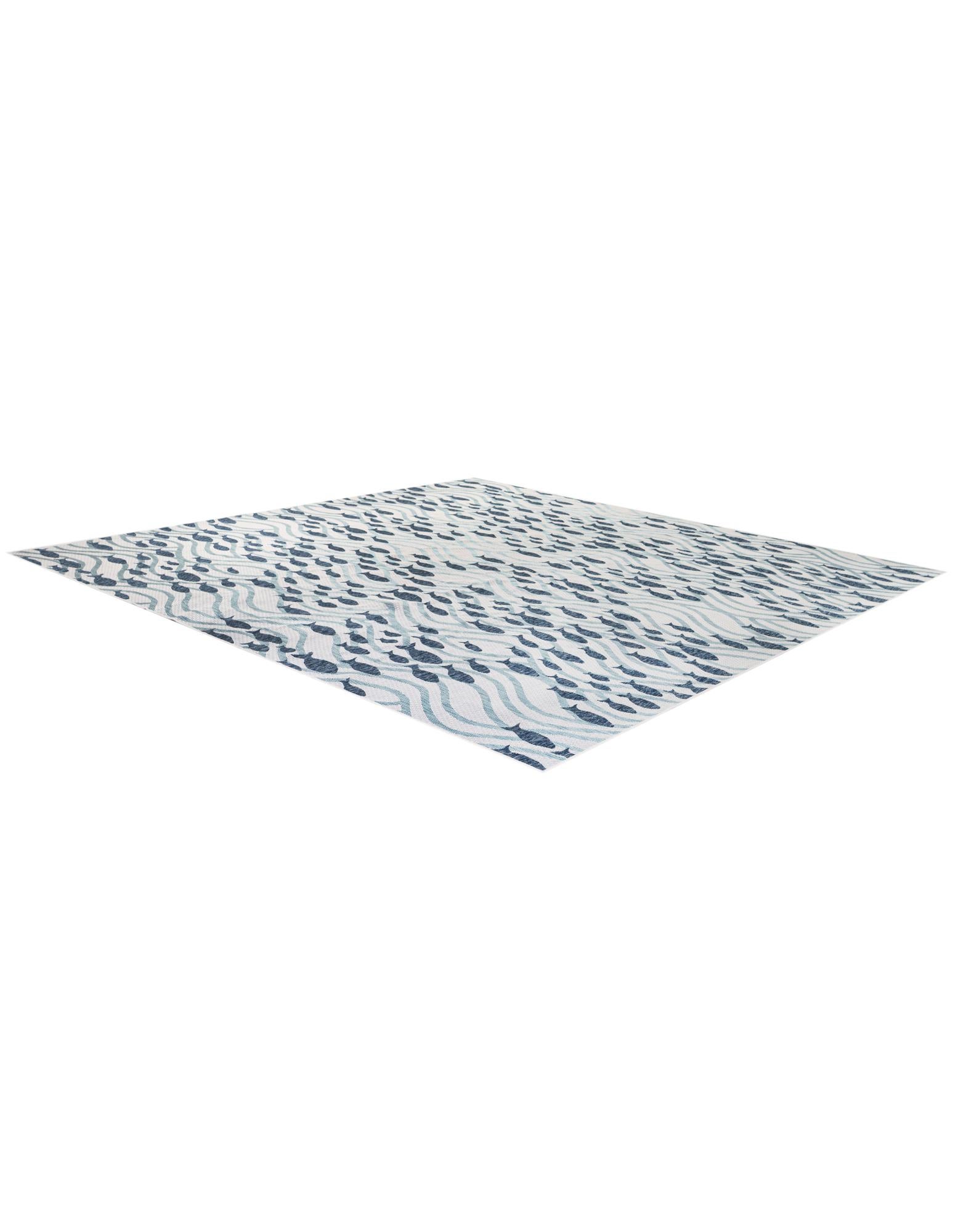 13' x 13' Easy-Clean Coastal Indoor / Outdoor Square Rug