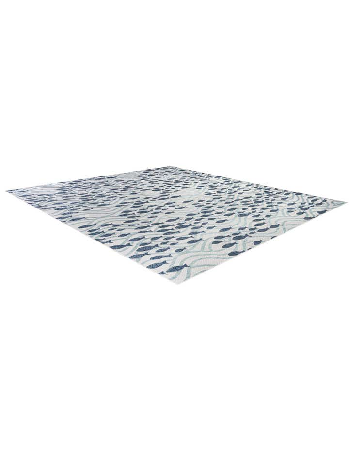 13' x 13' Easy-Clean Coastal Indoor / Outdoor Square Rug