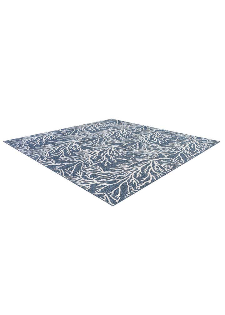 13' x 13' Easy-Clean Coastal Indoor / Outdoor Square Rug