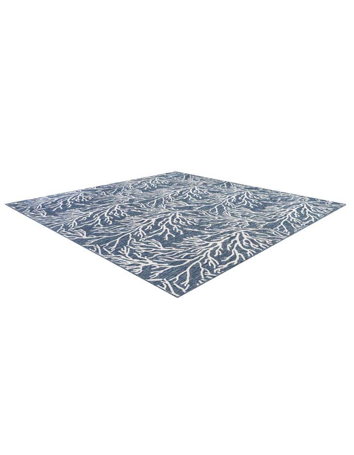13' x 13' Easy-Clean Coastal Indoor / Outdoor Square Rug