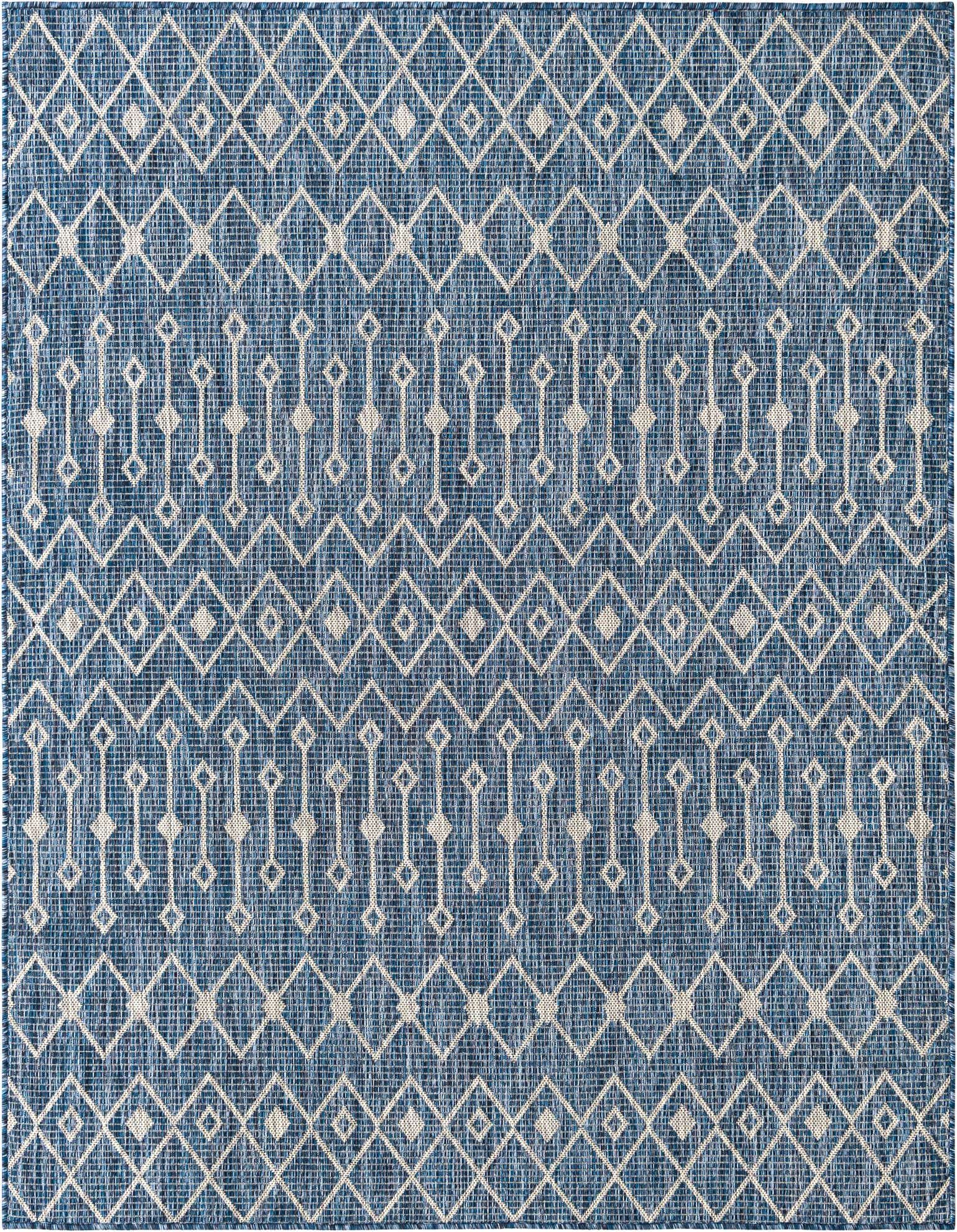 6' x 6' Easy-Clean Lattice Indoor / Outdoor Square Rug