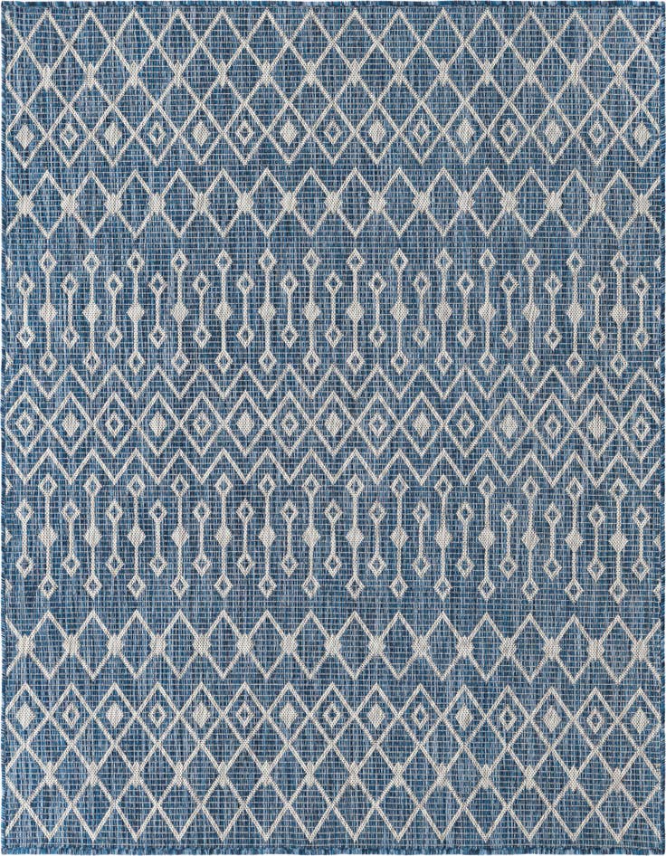 Detail image of 5' 3 x 5' 3 Easy-Clean Lattice Indoor / Outdoor Square Rug