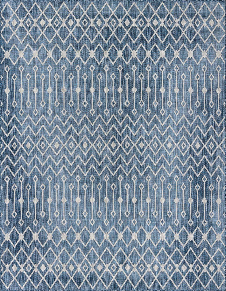 Detail image of 10' x 10' Easy-Clean Lattice Indoor / Outdoor Square Rug