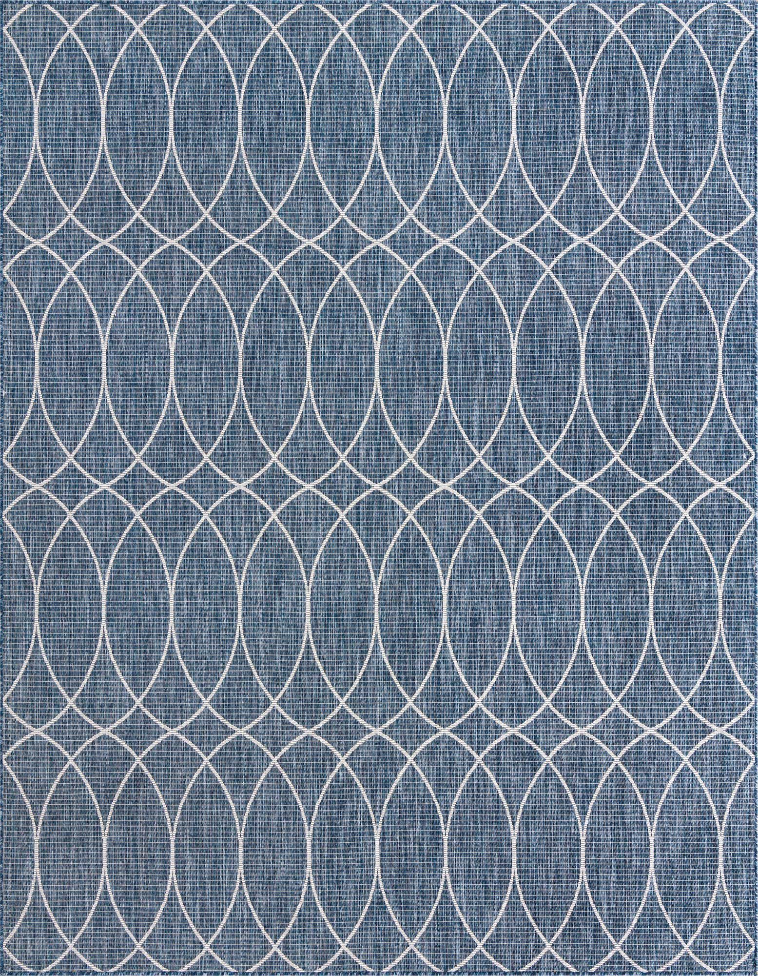 10' x 10' Easy-Clean Lattice Indoor / Outdoor Square Rug