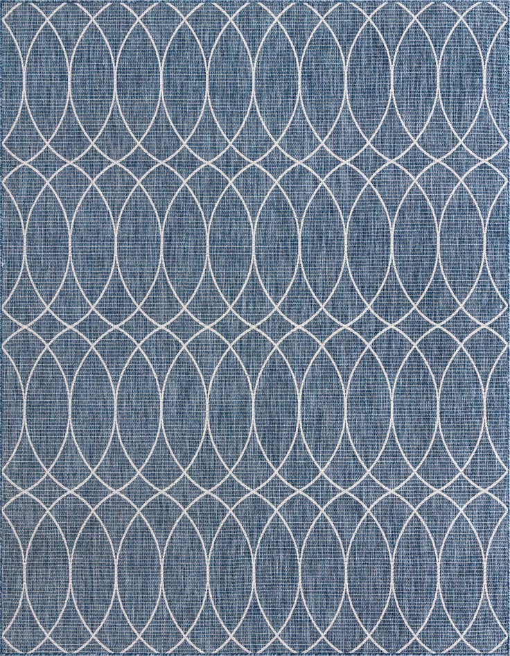Detail image of 10' x 10' Easy-Clean Lattice Indoor / Outdoor Square Rug
