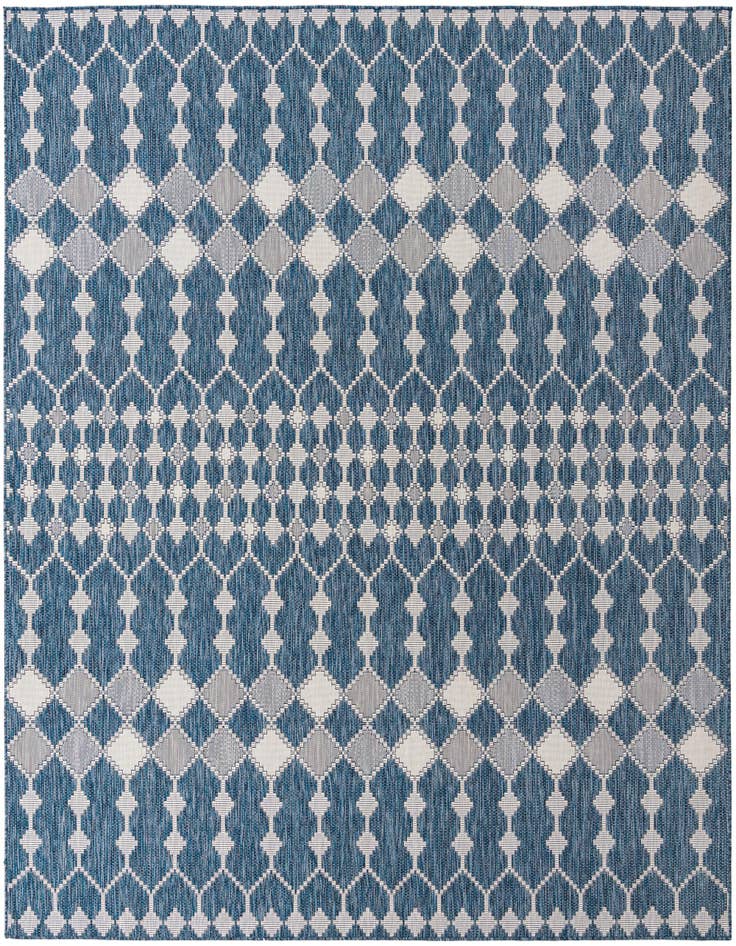 Detail image of 10' x 10' Easy-Clean Lattice Indoor / Outdoor Square Rug