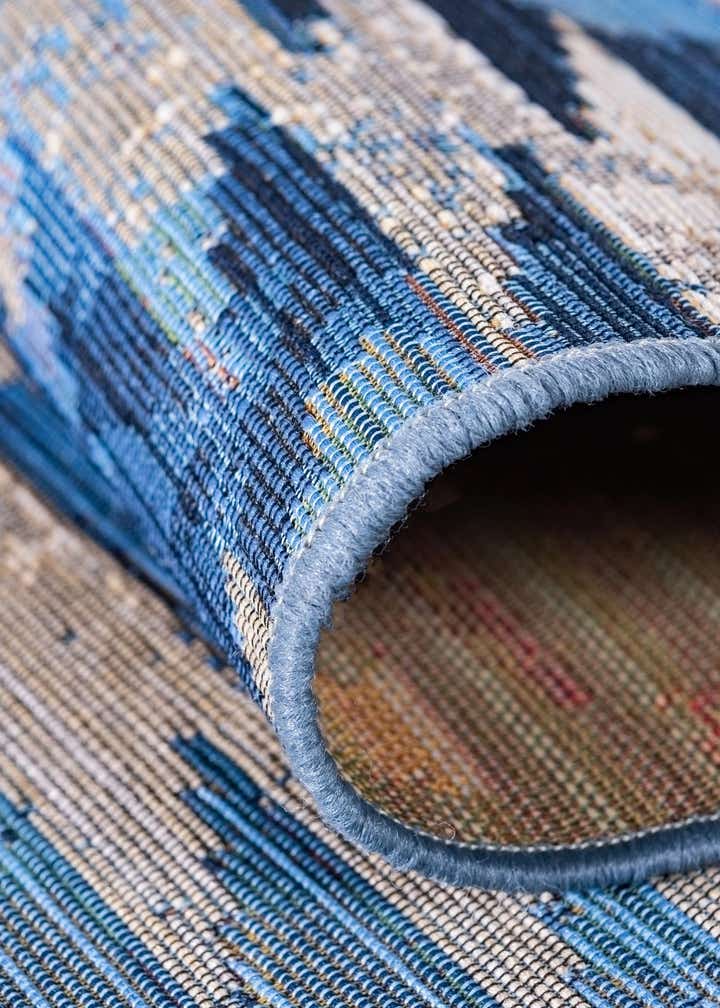 6' x 6' Easy-Clean Modern Indoor / Outdoor Square Rug