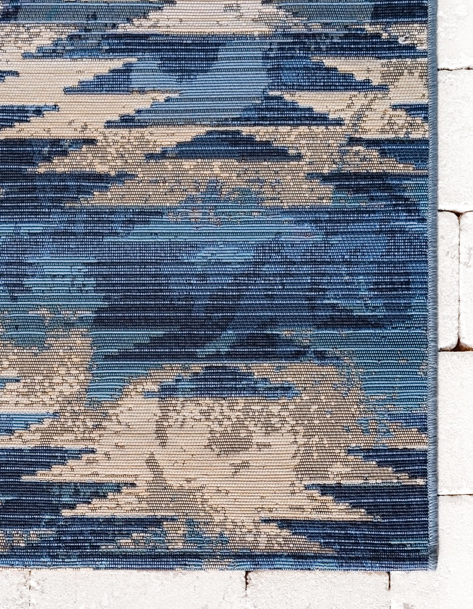 6' x 6' Easy-Clean Modern Indoor / Outdoor Square Rug