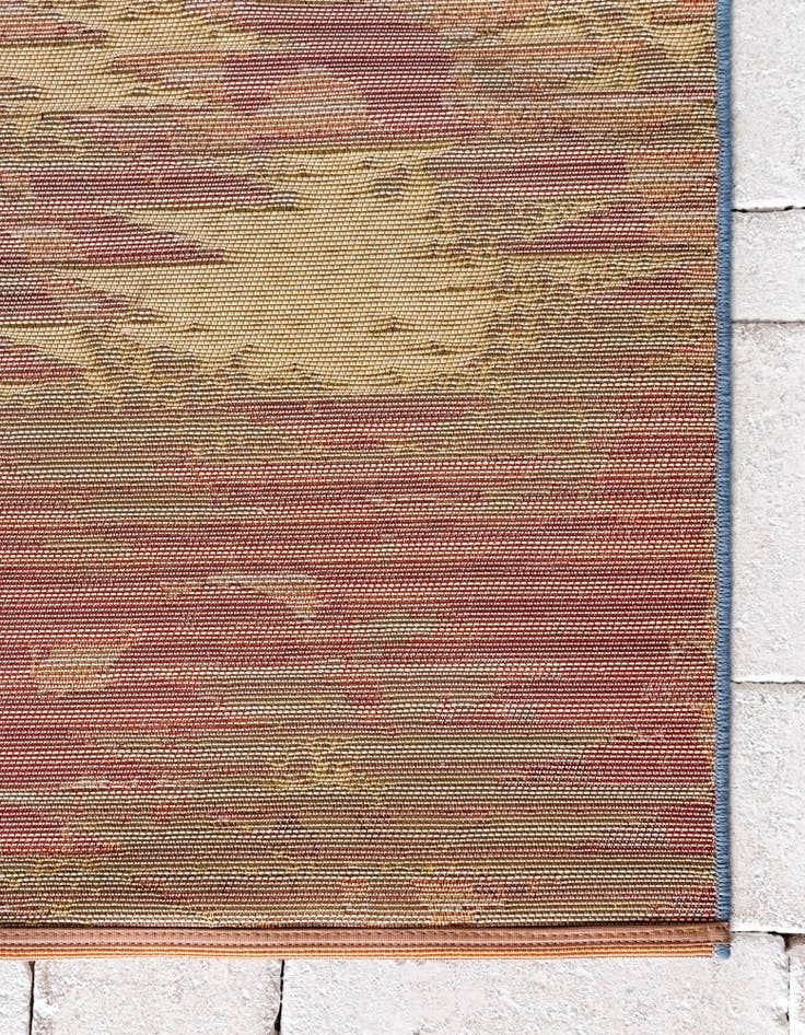 Detail image of 6' x 6' Easy-Clean Modern Indoor / Outdoor Square Rug