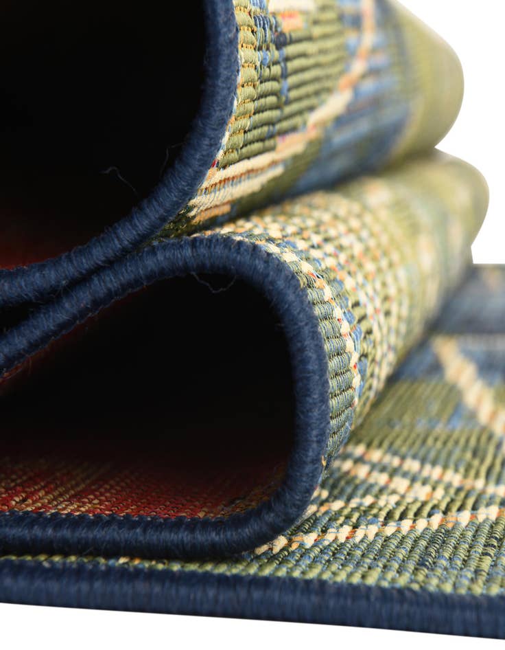 Detail image of 6' x 6'  Washable Modern Indoor / Outdoor Square Rug