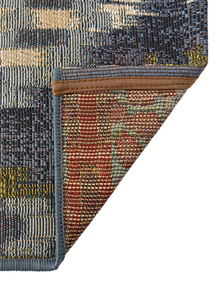 Detail image of 6' x 6'  Washable Modern Indoor / Outdoor Square Rug