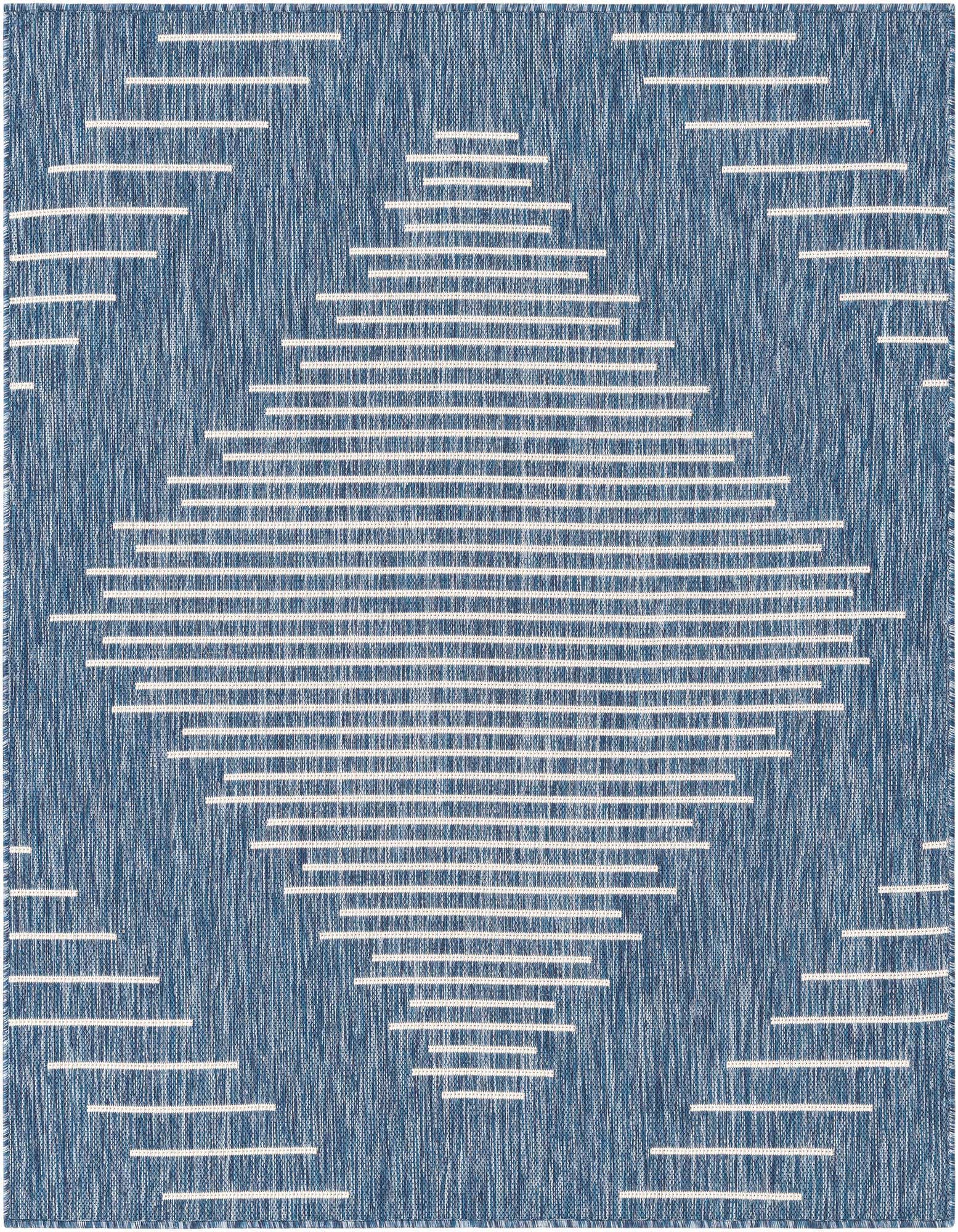 5' 3 x 5' 3 Easy-Clean Modern Indoor / Outdoor Square Rug