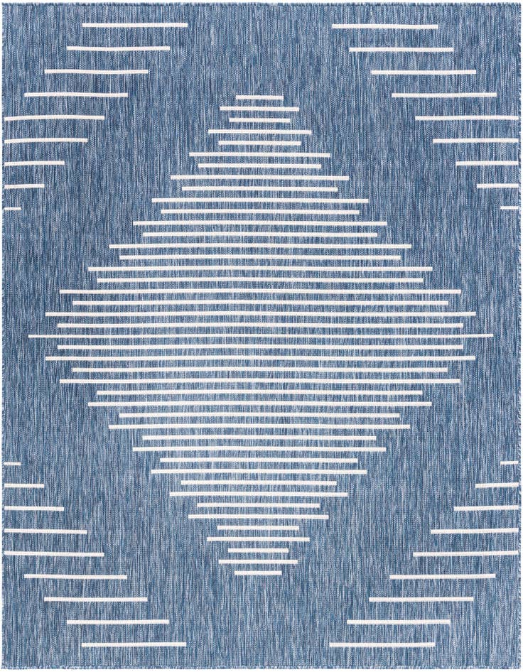 Detail image of 7' x 7' Easy-Clean Modern Indoor / Outdoor Square Rug