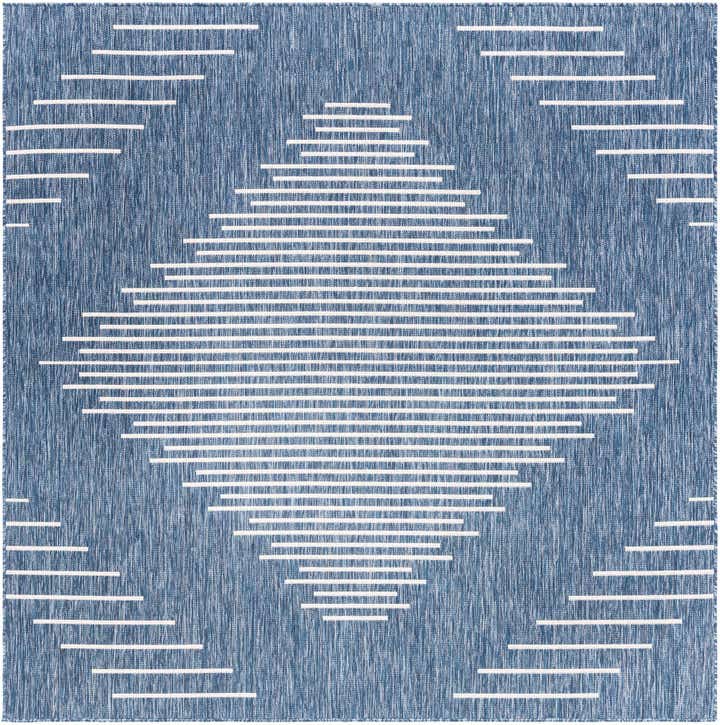 7' x 7' Easy-Clean Modern Indoor / Outdoor Square Rug