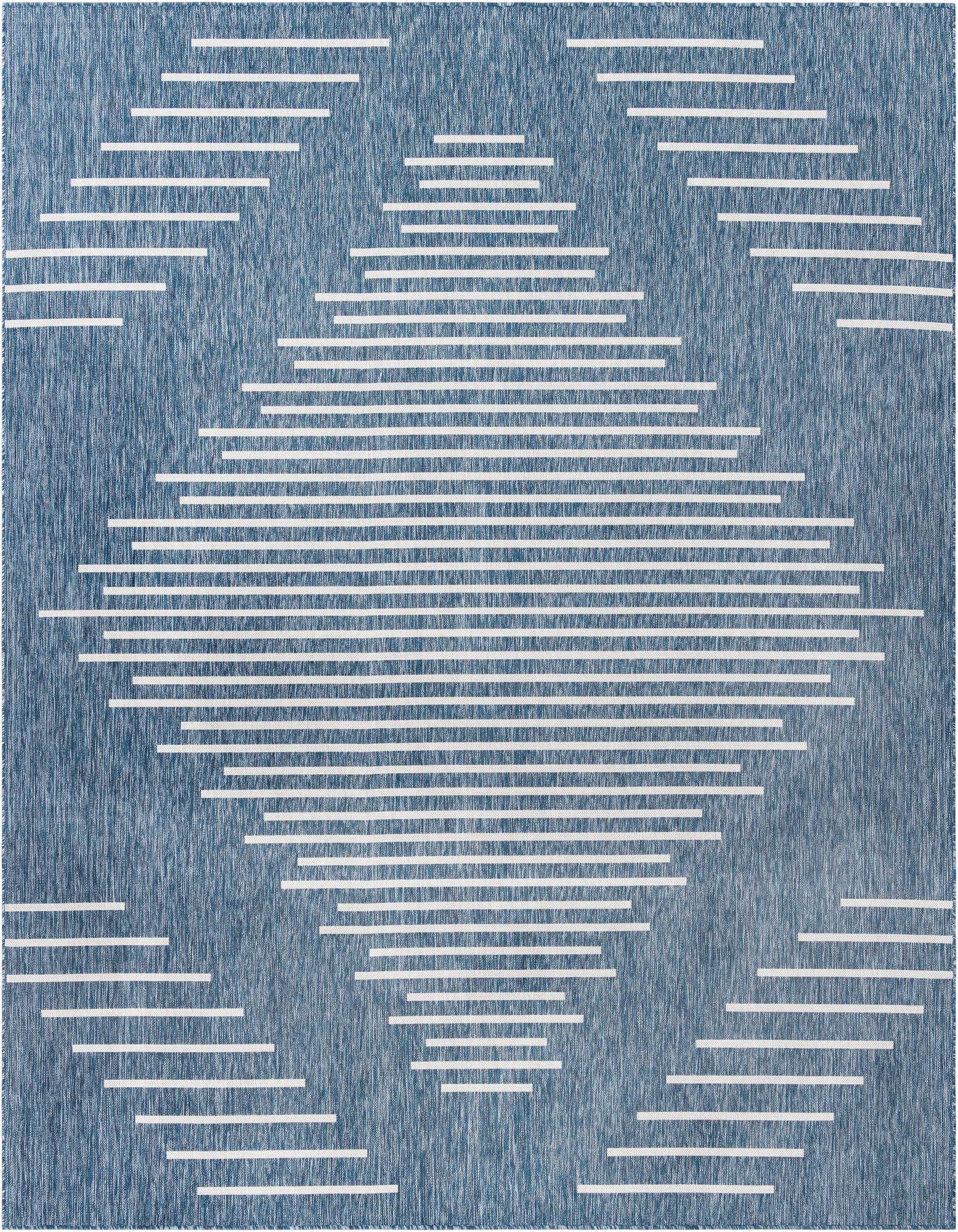 10' 8 x 10' 8 Easy-Clean Modern Indoor / Outdoor Square Rug
