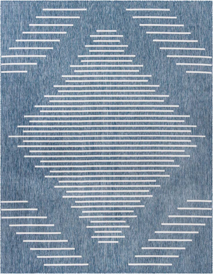 Detail image of 10' 8 x 10' 8 Easy-Clean Modern Indoor / Outdoor Square Rug