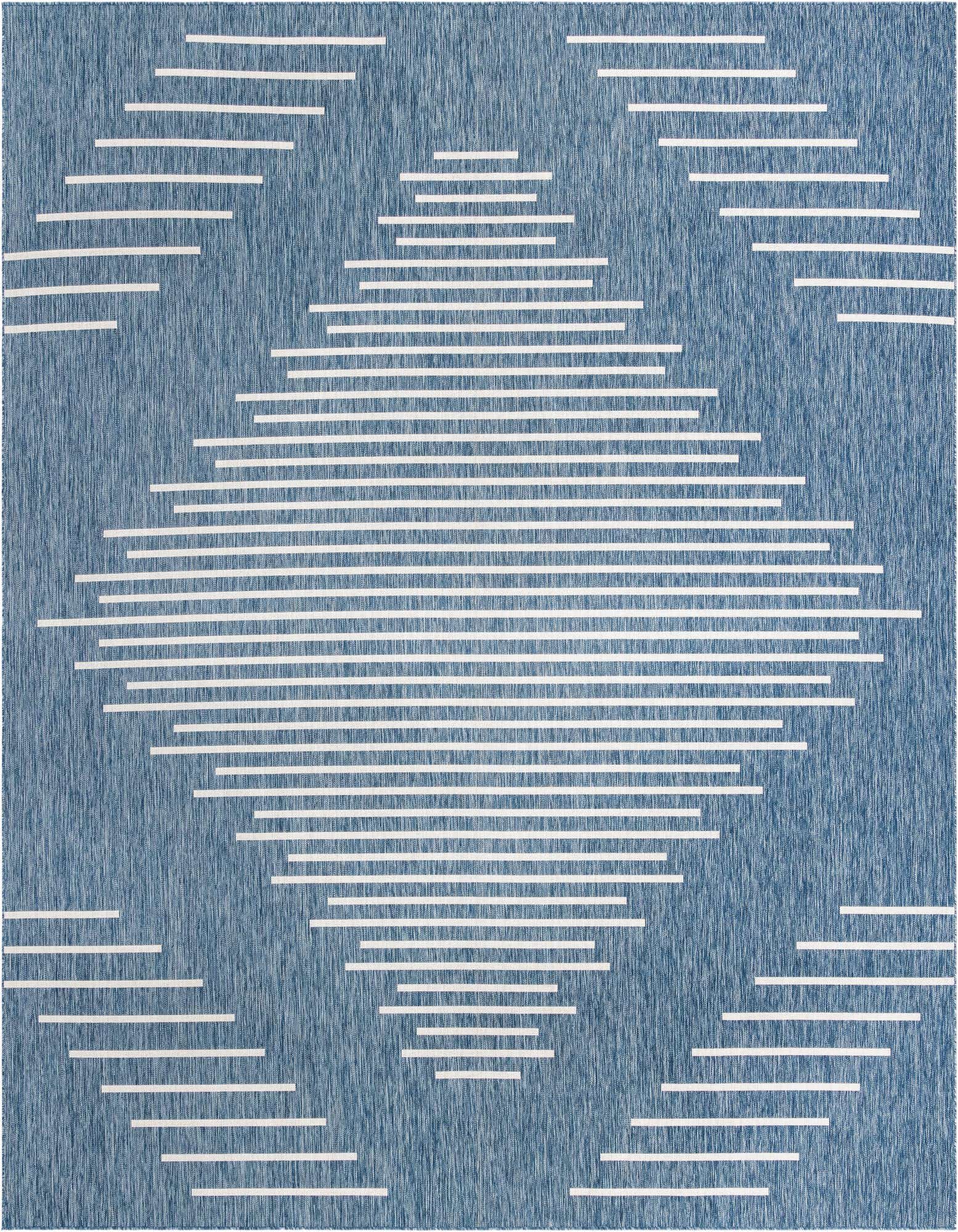 13' x 13' Easy-Clean Modern Indoor / Outdoor Square Rug