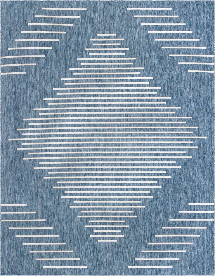 Detail image of 13' x 13' Easy-Clean Modern Indoor / Outdoor Square Rug