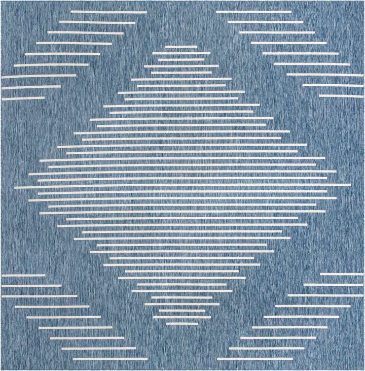 13' x 13' Easy-Clean Modern Indoor / Outdoor Square Rug