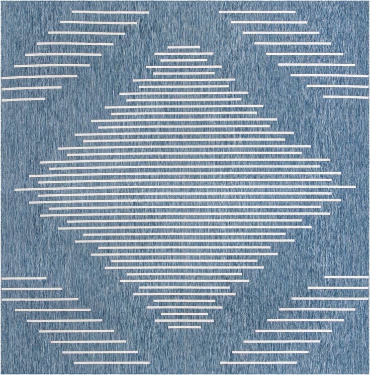 Detail image of 13' x 13' Easy-Clean Modern Indoor / Outdoor Square Rug