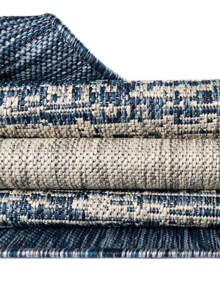Detail image of 10' 8 x 10' 8 Easy-Clean Modern Indoor / Outdoor Square Rug