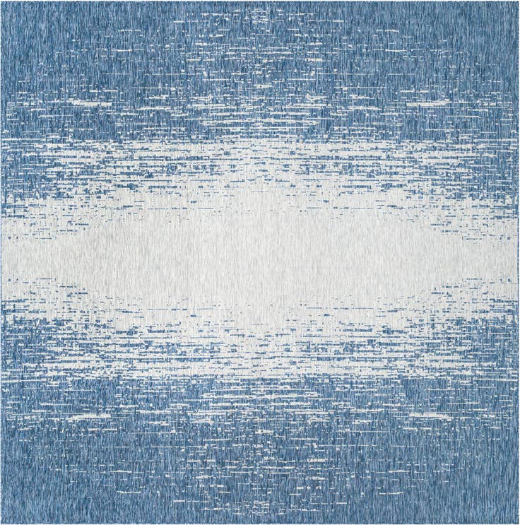 Detail image of 13' x 13' Easy-Clean Modern Indoor / Outdoor Square Rug