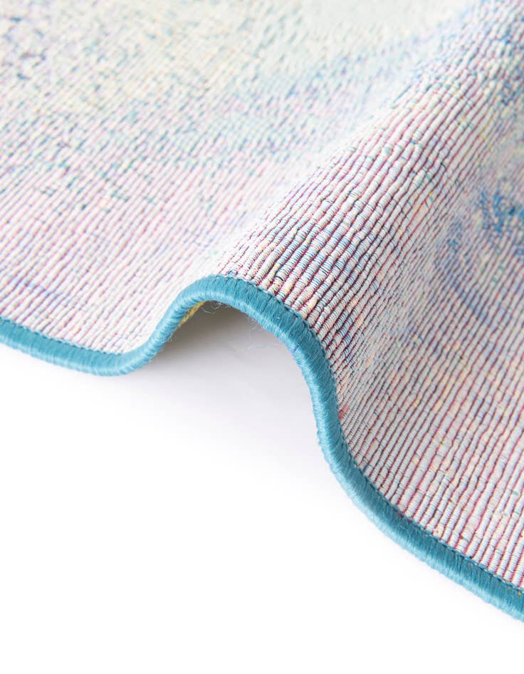 Detail image of 7' 10 x 7' 10  Washable Modern Indoor / Outdoor Square Rug